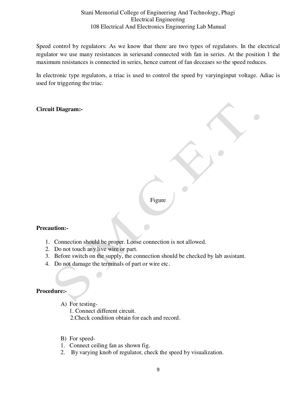 Electronics Lab Manual