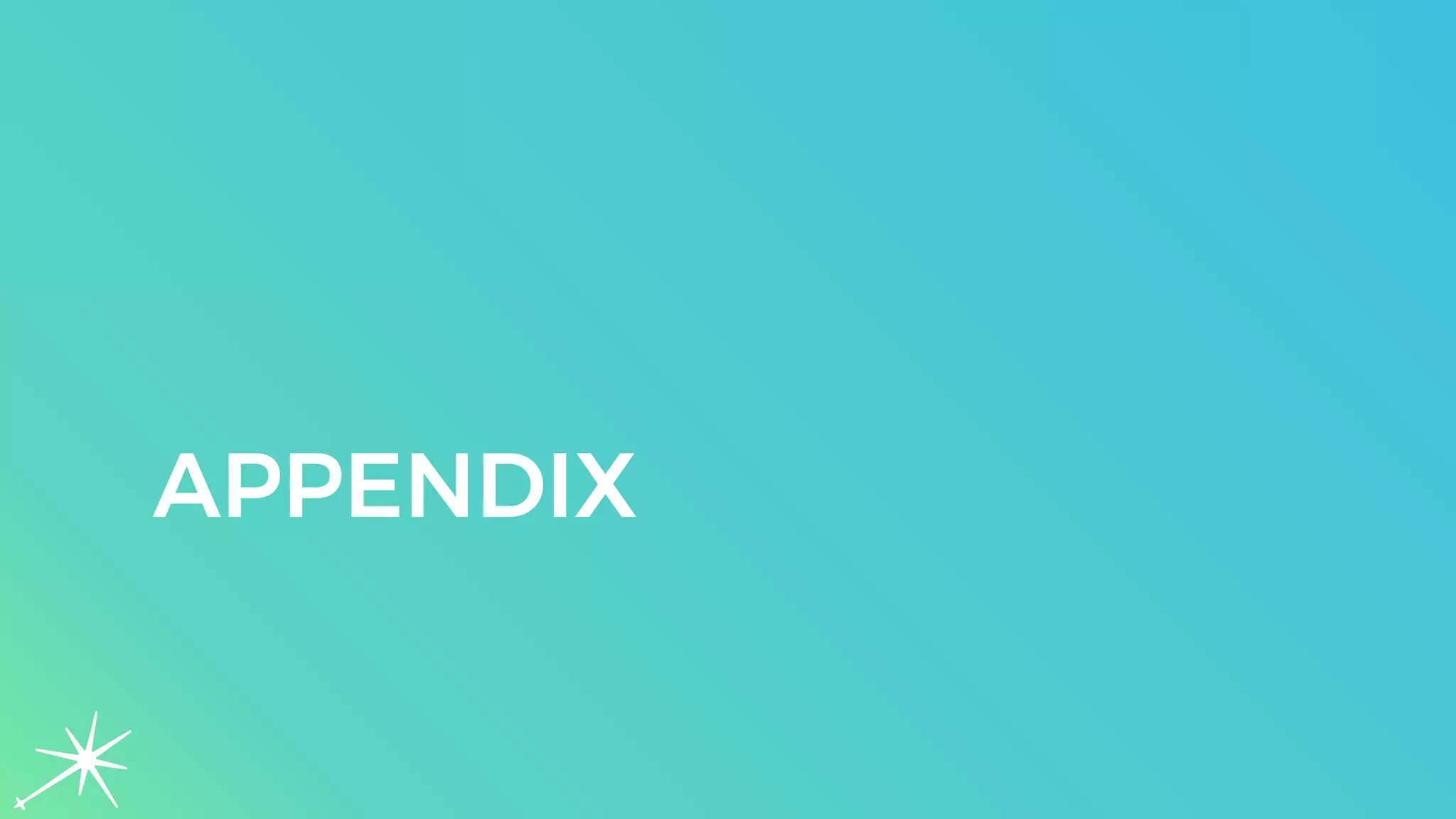APPENDIX
 