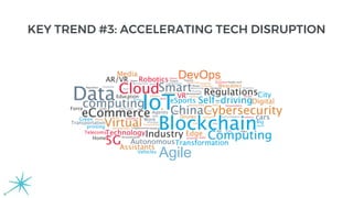 KEY TREND #3: ACCELERATING TECH DISRUPTION
DevOps
Agile
 
