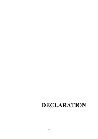 DECLARATION


 4
 
