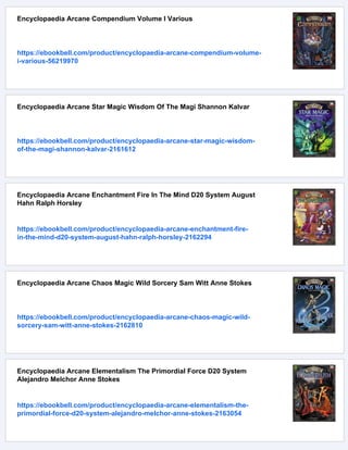 Encyclopaedia Arcane Chronomancy The Power Of Time D20 System Robin ...