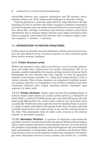 Introduction To Protein Structure Prediction Methods And Algorithms ...