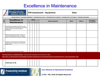 Reliability Centered Maintenance (RCM) and Total Productive Maintenance ...