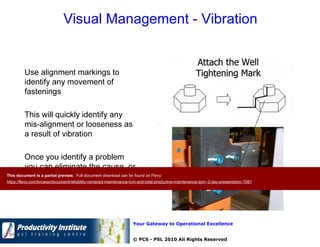 Reliability Centered Maintenance (RCM) and Total Productive Maintenance ...