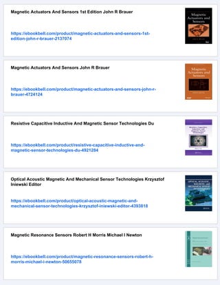Magnetic Sensors And Magnetometers Pavel Ripka | PDF