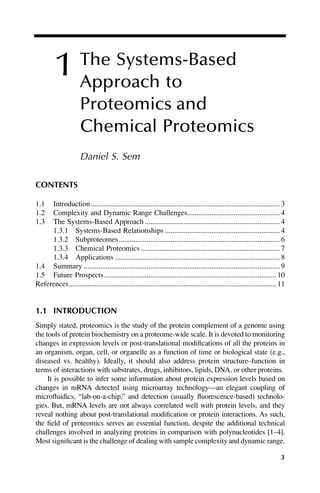 Spectral Techniques In Proteomics 1st Edition Daniel S Sem Editor | PDF