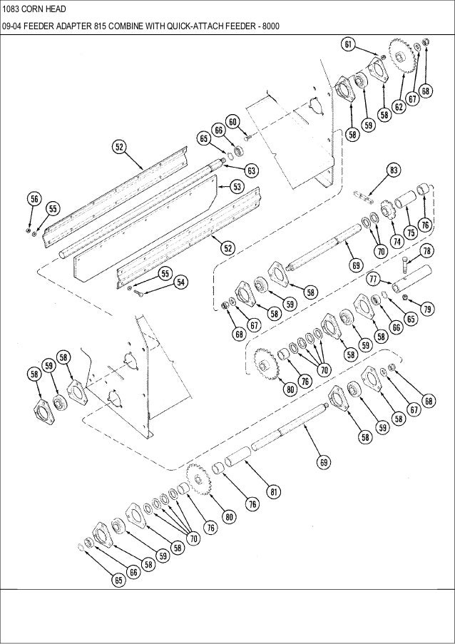 Case 1083 Corn Head Parts Catalog