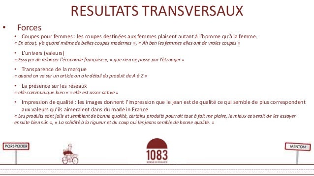 Rapport d'analyse, Etudes Qualitatives