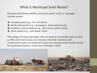 THE PROBLEMS OF MUNICIPAL SOLID WASTE AT HYDERABAD CITY, PAKISTAN | PPT