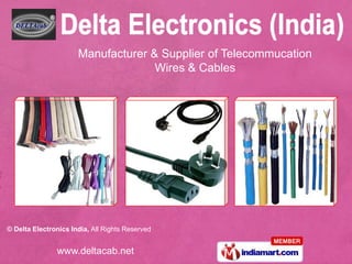 Manufacturer & Supplier of Telecommucation Wires & Cables  