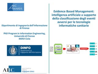 Dipartimento di Ingegneria dell’Informazione
di Firenze
PhD Program in Information Engineering,
Università di Firenze
XXXV...