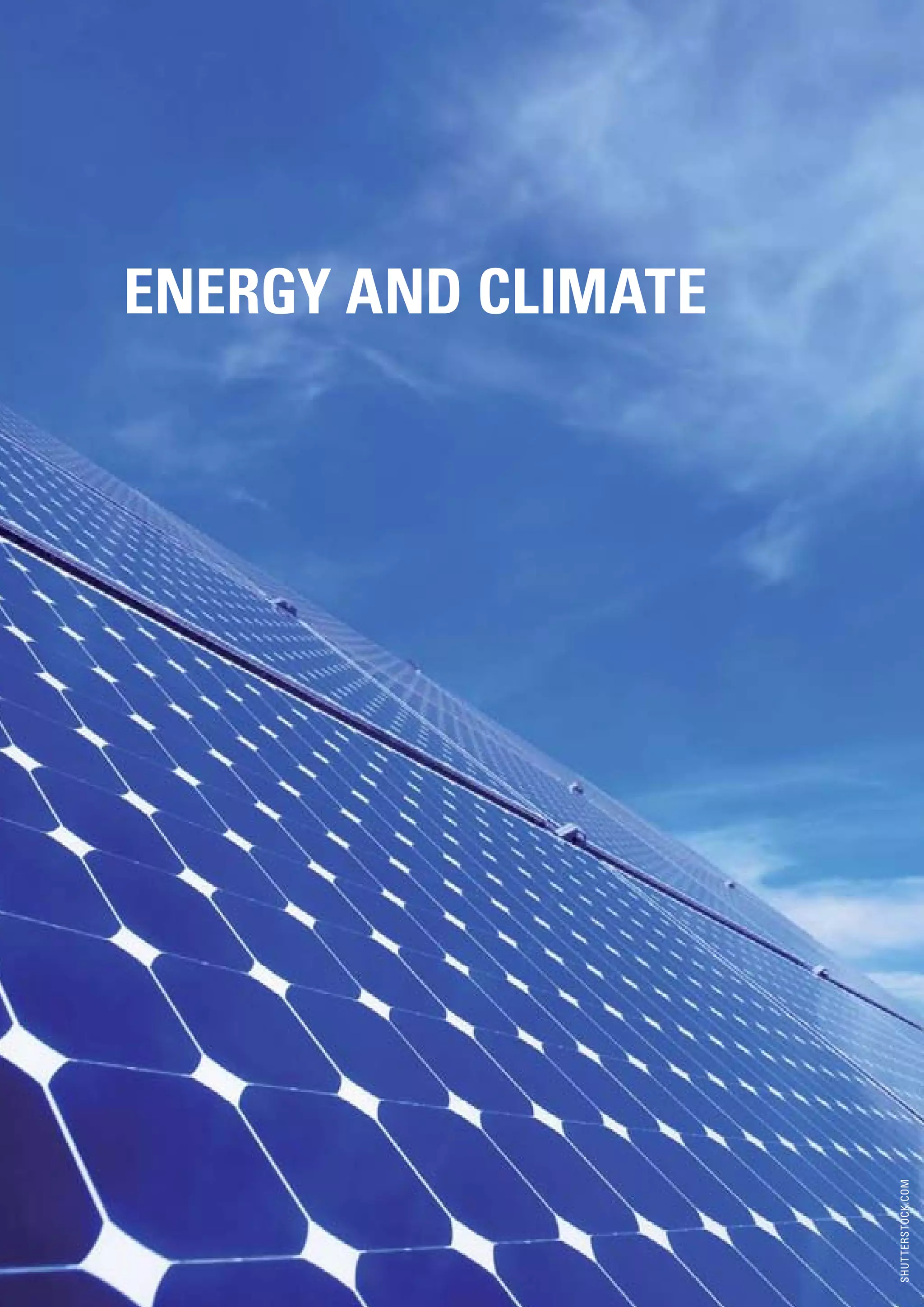 ENERGY AND CLIMATE




                     SHUTTERSTOCK.COM
 