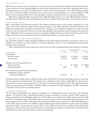 tjx Annual Reports2001