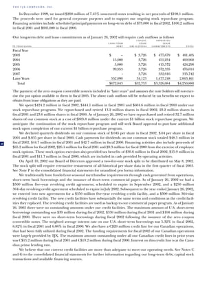 tjx Annual Reports2001