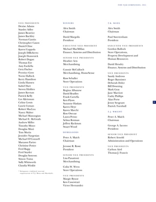 tjx Annual Reports2001