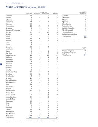 tjx Annual Reports2001