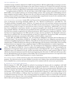 tjx Annual Reports2001