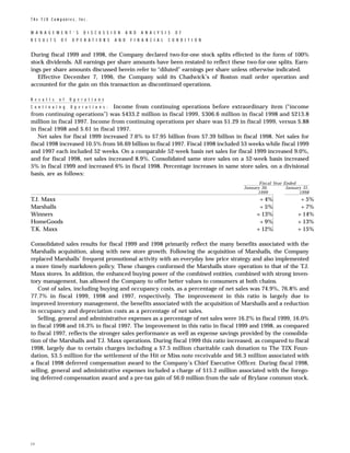 tjx Annual Reports1998