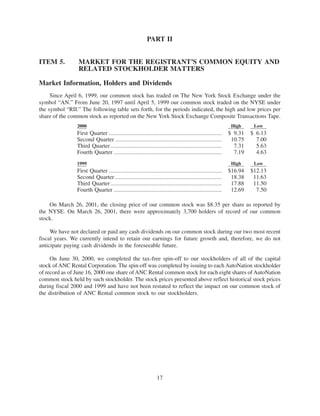 2000annualreport auto nation