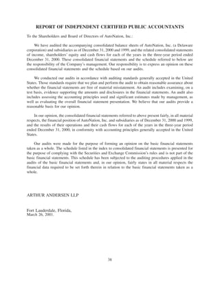 2000annualreport auto nation