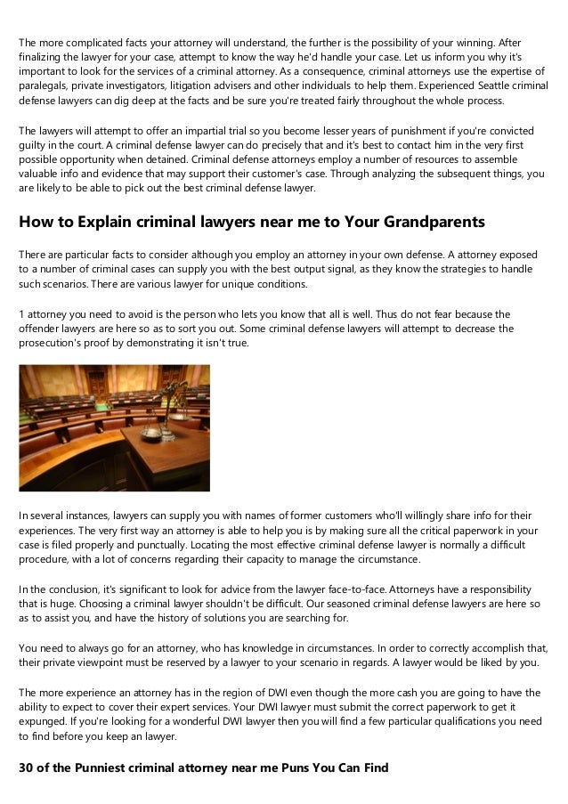 The Advanced Guide To Being A Criminal Lawyer