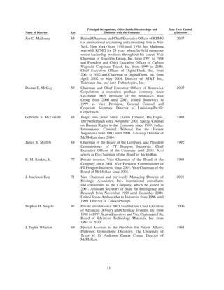 freeport-mcmoran copper& gold Proxy Statement 2007