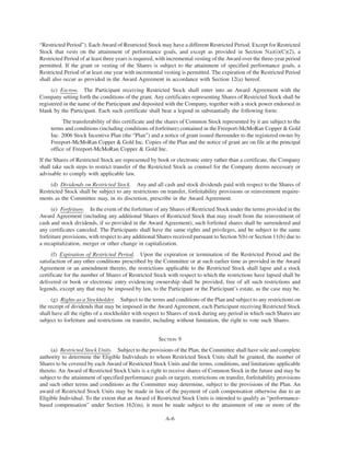 freeport-mcmoran copper& gold Proxy Statement 2007