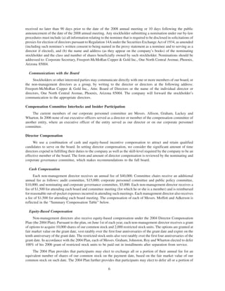 freeport-mcmoran copper& gold Proxy Statement 2007