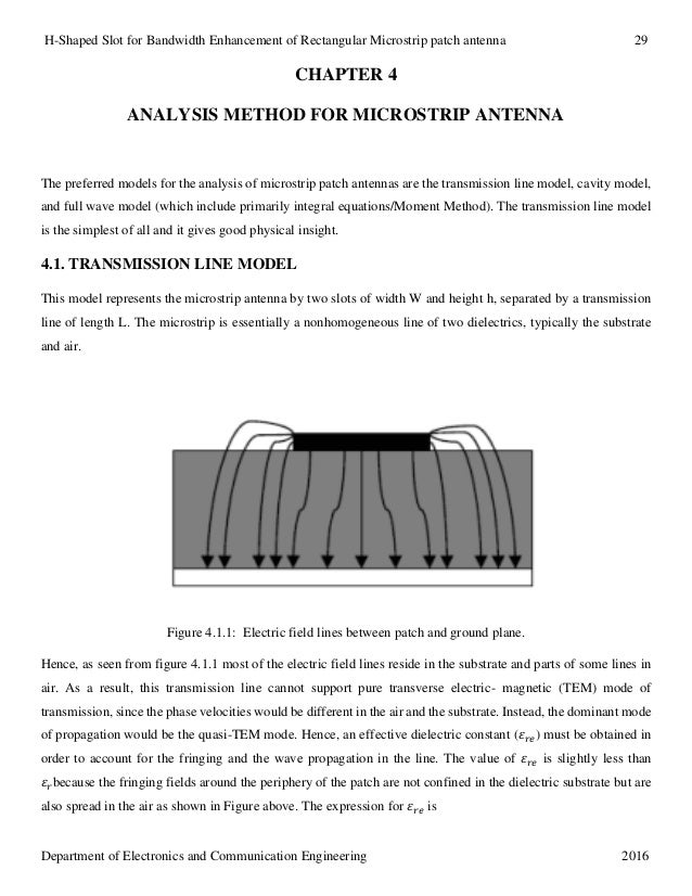 Fringing Field In Microstrip Patch Antenna Radiation datamust