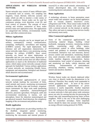 Design Issues and Applications of Wireless Sensor Network | PDF
