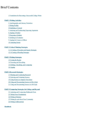 The St. Martin's Guide to Writing 13th Edition | PDF