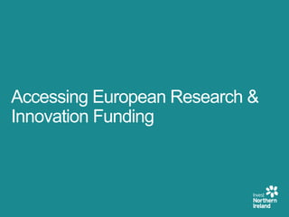 Accessing European Research and Innovation Funding Seminar for SMEs : EEN