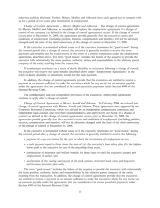 freeport-mcmoran copper& gold Proxy Statement 2005