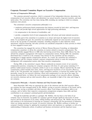 freeport-mcmoran copper& gold Proxy Statement 2005