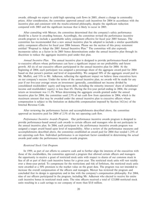 freeport-mcmoran copper& gold Proxy Statement 2005