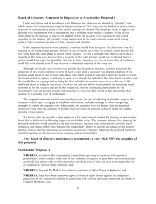 freeport-mcmoran copper& gold Proxy Statement 2005