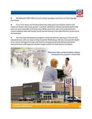 rite aid 2008 Shareholder Letter 