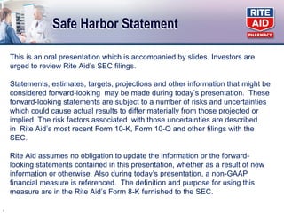 rite aid GoldmanSachs Conf