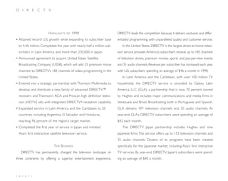 direc tv group Annual Reports 1998