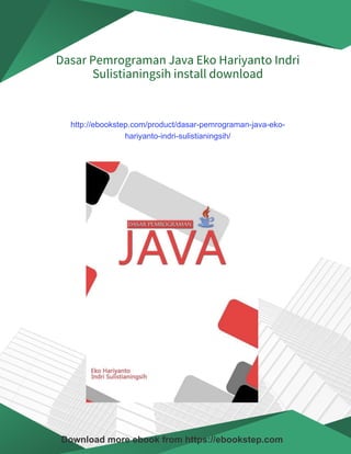 Dasar Pemrograman Java Eko Hariyanto Indri Sulistianingsih | PDF