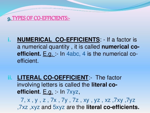 Fundamental Concept of Algebra