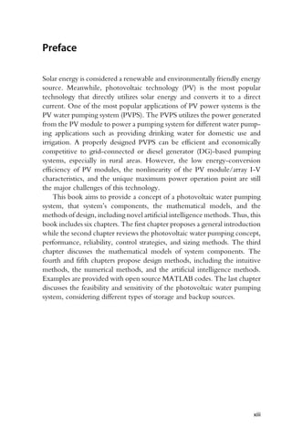 Photovoltaic Water Pumping Systems Concept Design And Methods Of ...