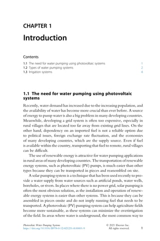 Photovoltaic Water Pumping Systems Concept Design And Methods Of ...