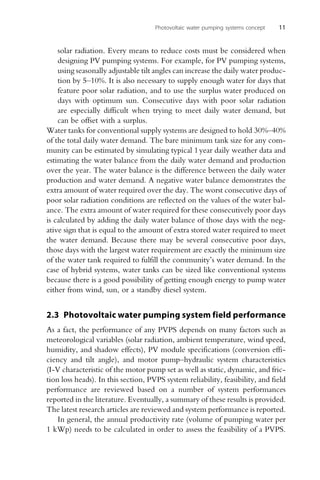 Photovoltaic Water Pumping Systems Concept Design And Methods Of ...