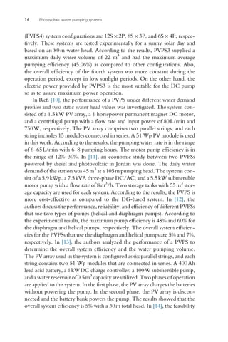 Photovoltaic Water Pumping Systems Concept Design And Methods Of ...