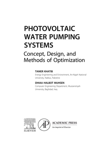 Photovoltaic Water Pumping Systems Concept Design And Methods Of ...
