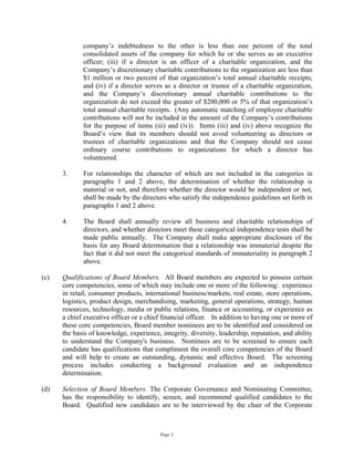 CHS Corporate Governance Guidelines