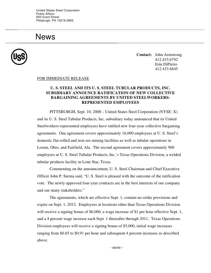 united states steel news