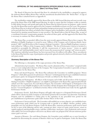 anheuser-busch A-BProxy2005