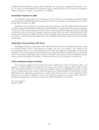 anheuser-busch A-BProxy2005